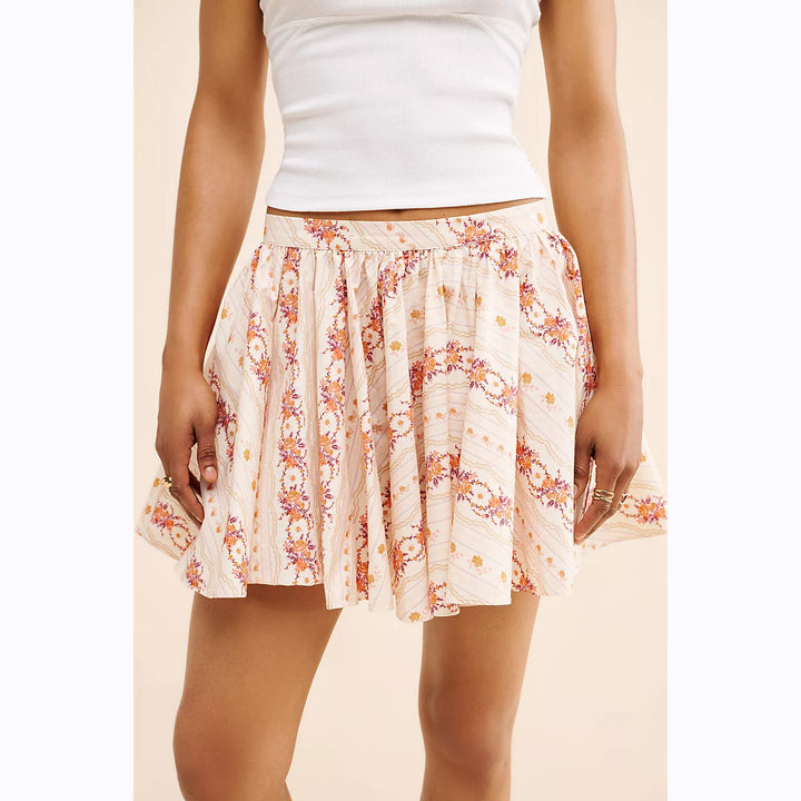 Free People Gaia Printed Mini Skirt