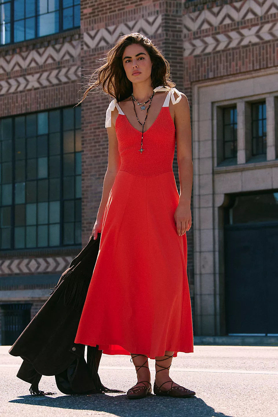 Free People Free-Est Cecelia Solid Midi Dress