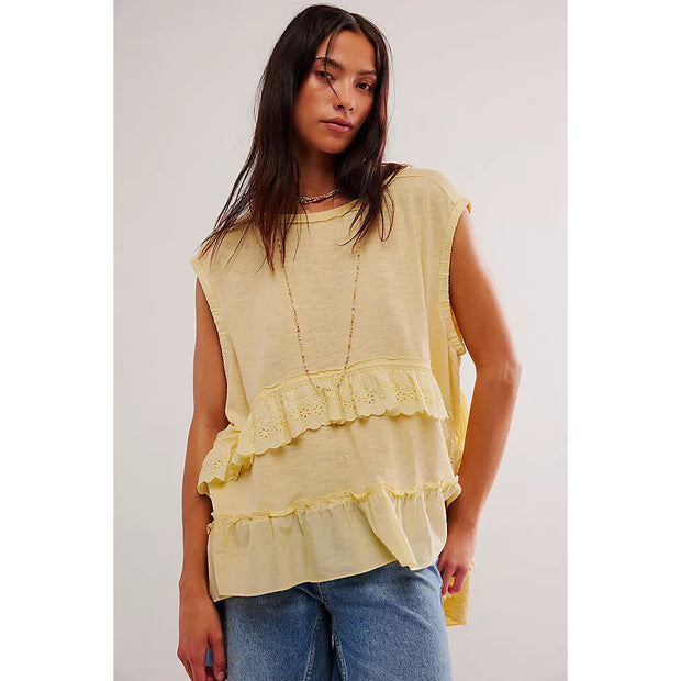 Free People Claire Tee Tunic Top