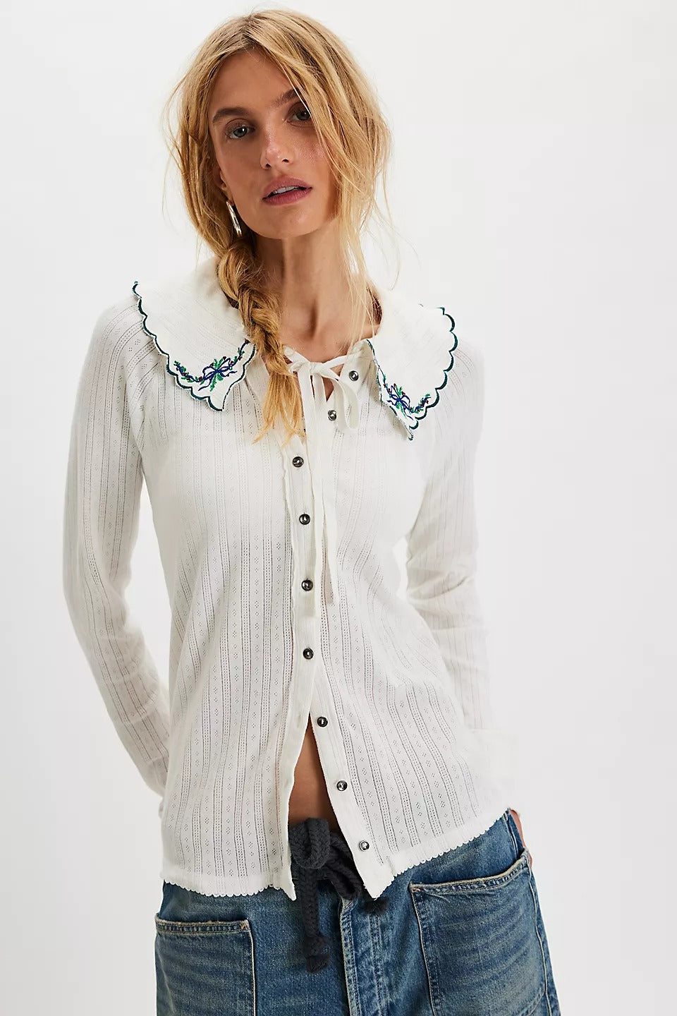 Free People Juniper Long Sleeve Cardi Top