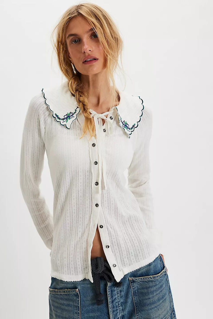 Free People Juniper Long Sleeve Cardi Top