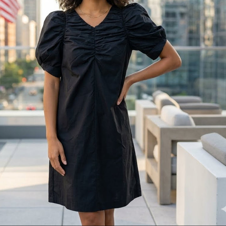Deveaux New York Black Mini Shift Dress
