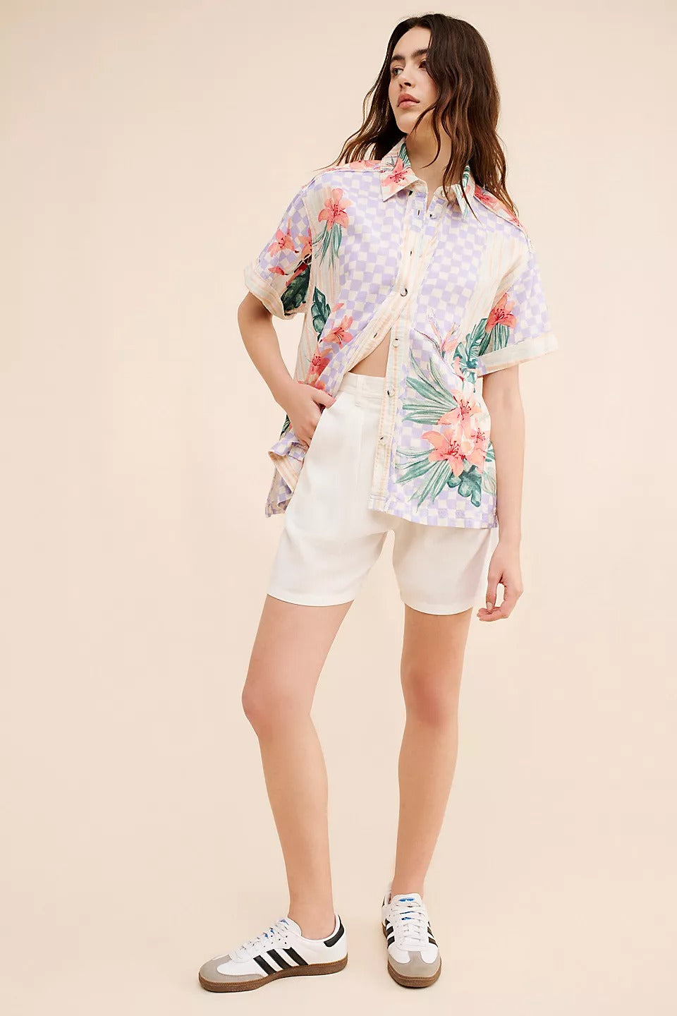 Free People We The Free Retro Tropics Shirt Top
