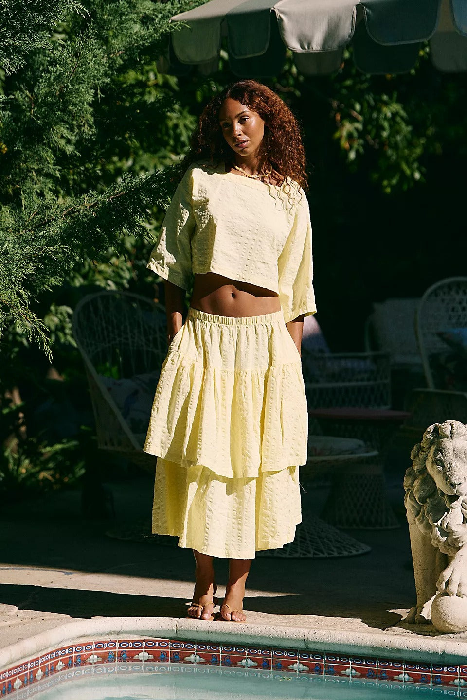 Free People Free-est Penny Seersucker Blouse Top