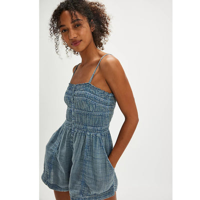 Free People FP One Washed Sammi Romper Dress