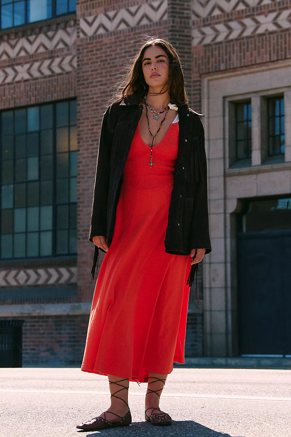 Free People Free-Est Cecelia Solid Midi Dress