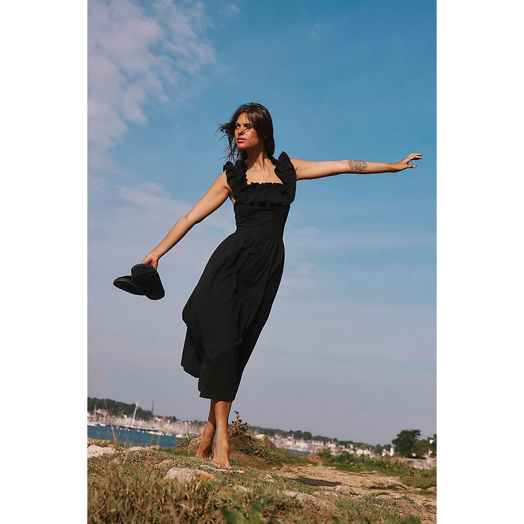 free people at leisure midi dress Free People Free-est At Leisure Midi Dress White Chocolate Couture