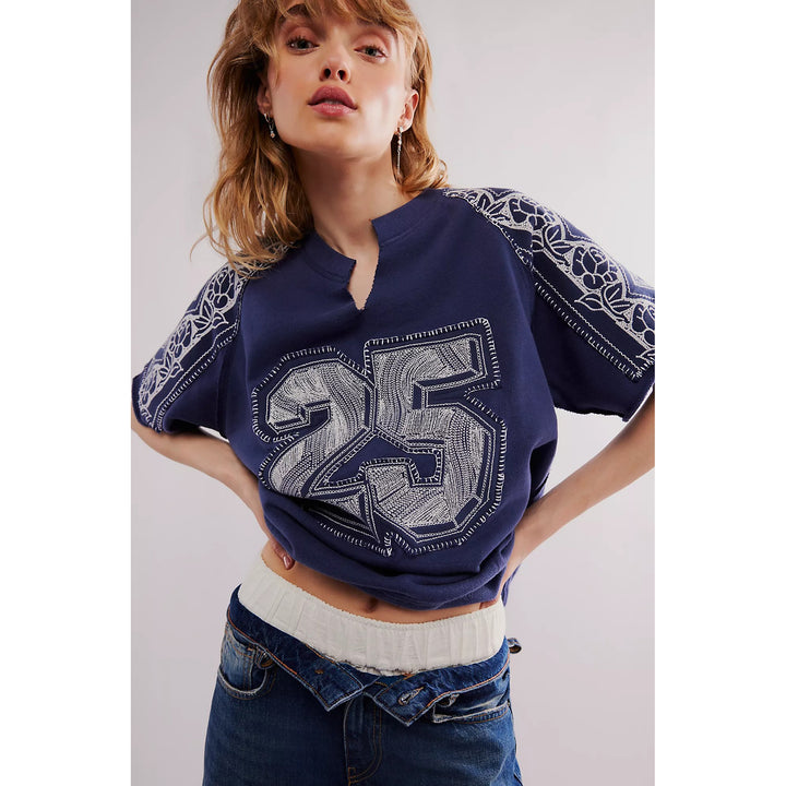 Free People Rose Sweatshirt Top