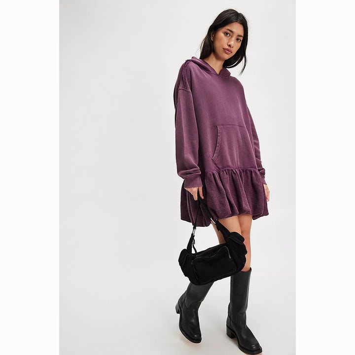 Free People Rainy Day Hoodie Mini Dress