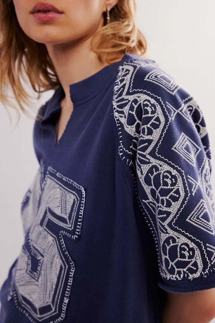 Free People Rose Sweatshirt Top