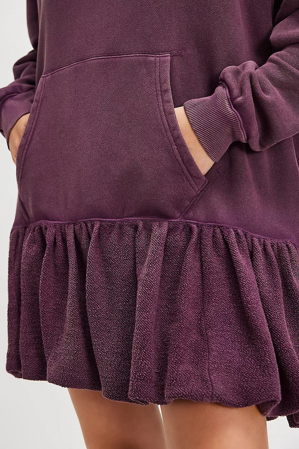 Free People Rainy Day Hoodie Mini Dress