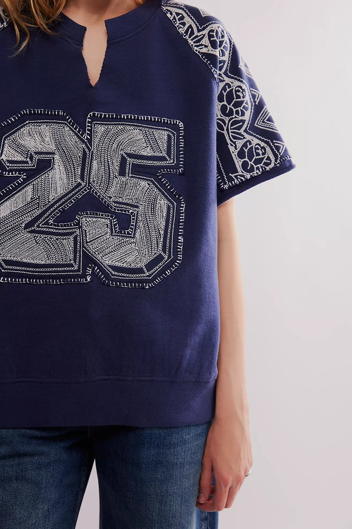 Free People Rose Sweatshirt Top