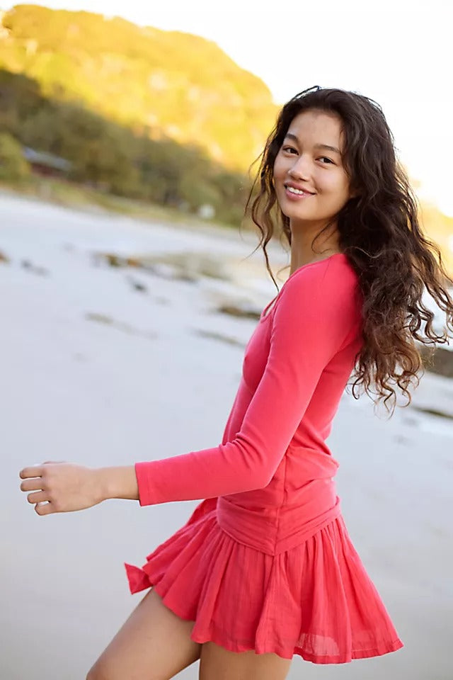 Free People Free-est Lexi Drop-Waist Mini Dress