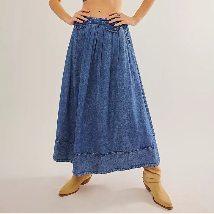 Free People Maddox Midi Skirt