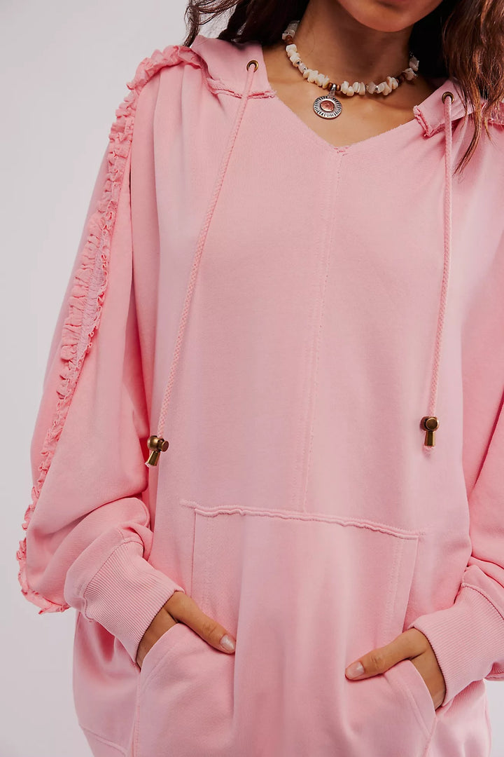 Free People XOXO Hoodie Sweatshirt Top