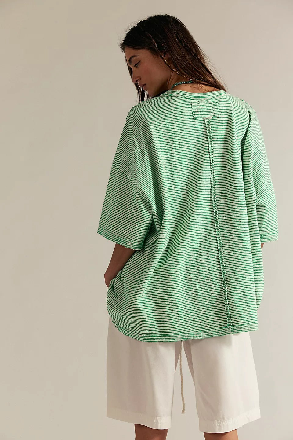 Free People We The Free Embroidered Camp Tee Tunic Top