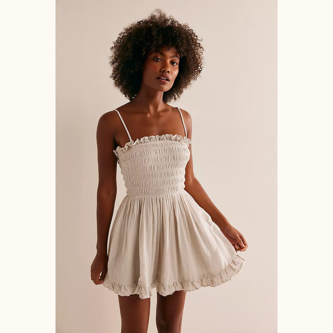Free People Free-est Josephine Bustle Tube Mini Dress White Chocolate Couture Free People Free-est Josephine Bustle Tube Mini Dress White Chocolate Couture
