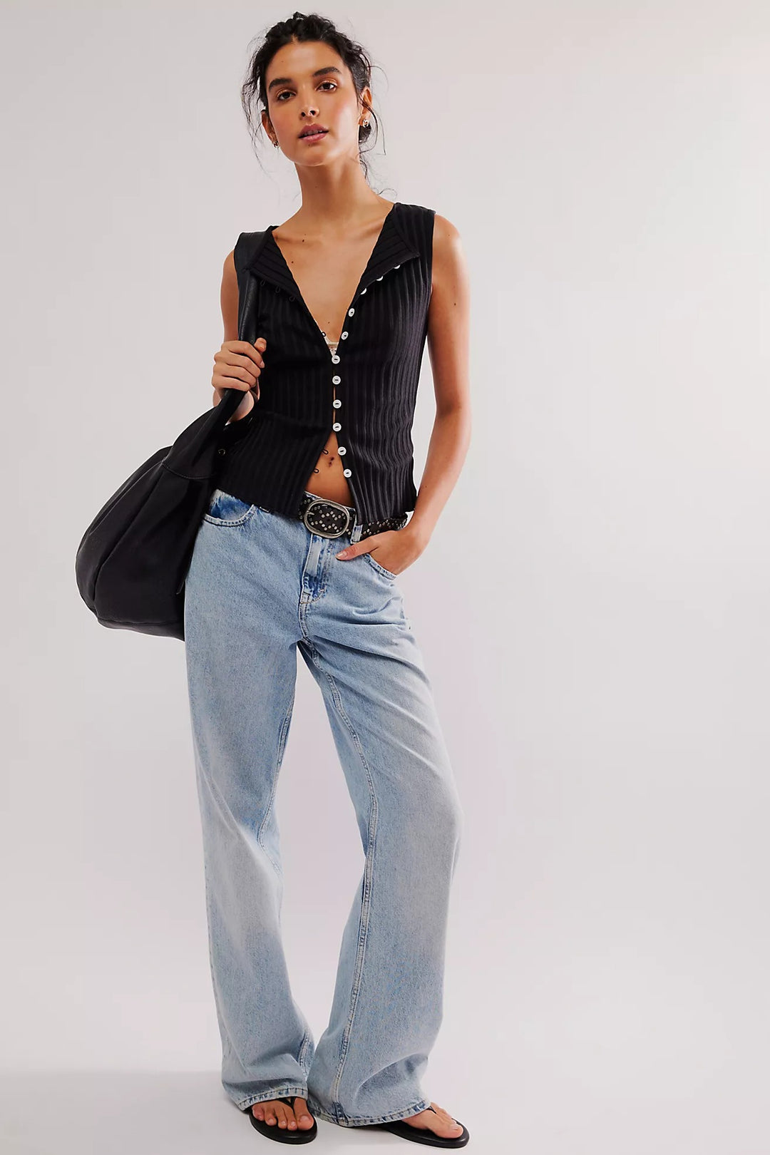 Free People Tilly Vest Blouse Top