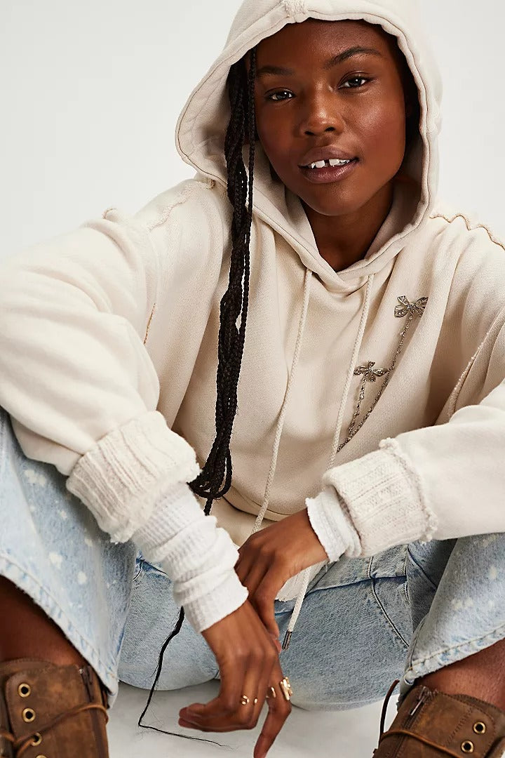 Free People We The Free Stand Up Hoodie Top