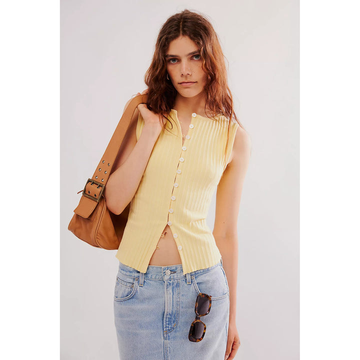 Free People Tilly Vest Blouse Top