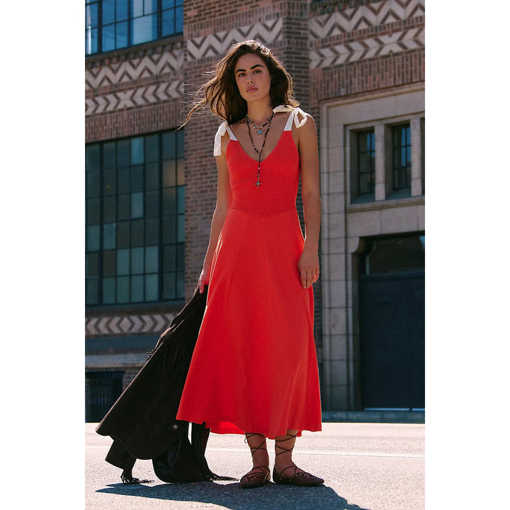 Free People Free-Est Cecelia Solid Midi Dress