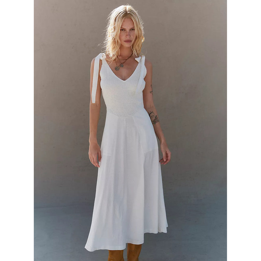 Free People Free-Est Cecelia Solid Midi Dress