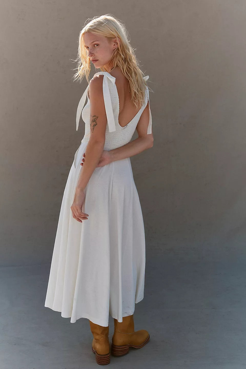 Free People Free-Est Cecelia Solid Midi Dress