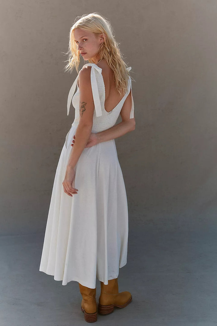 Free People Free-Est Cecelia Solid Midi Dress