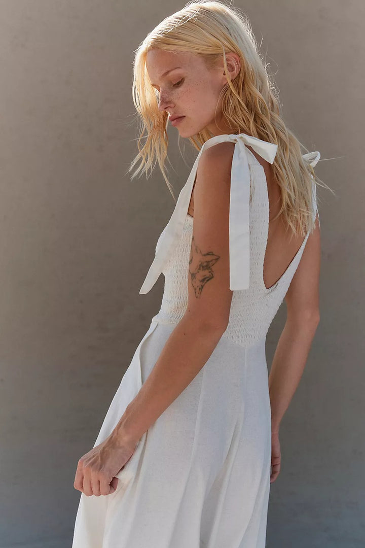 Free People Free-Est Cecelia Solid Midi Dress