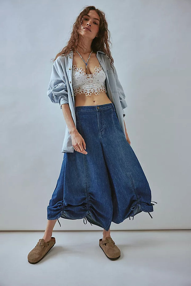 Free People We The Free Lily Fields Cinch Jeans Pants