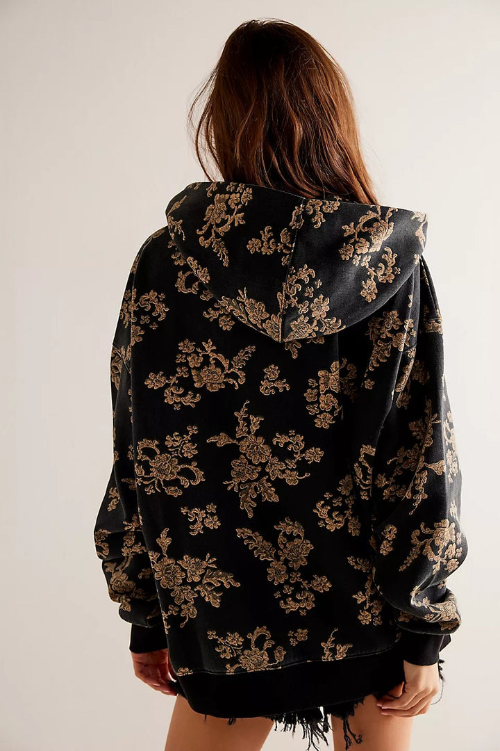 Free People We The Free It's A Vibe Print Hoodie Top