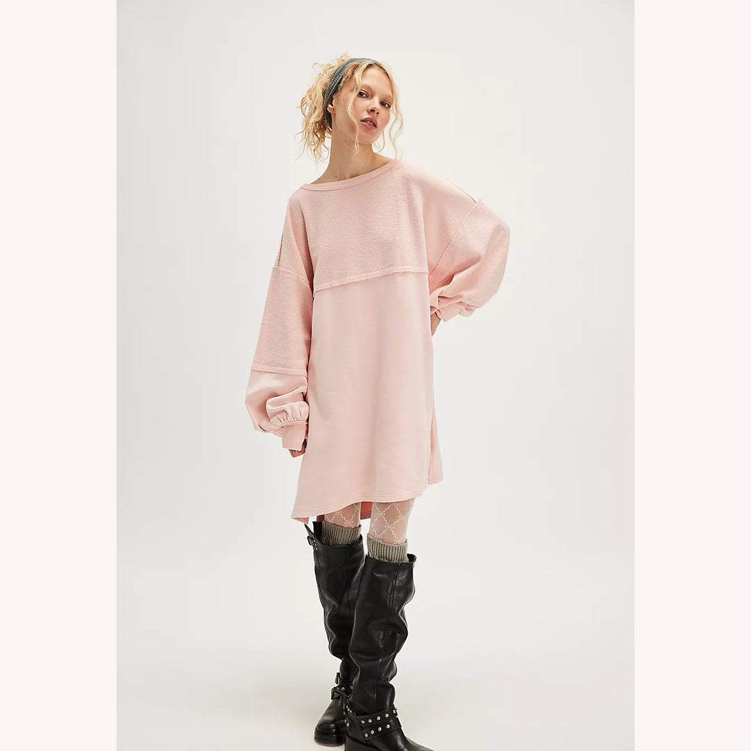 Free People We The Free Coastal Solid Crew Sweatshirt Top