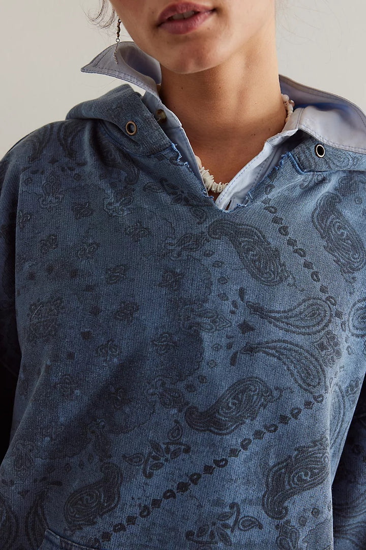 Free People We The Free It's A Vibe Print Hoodie Top