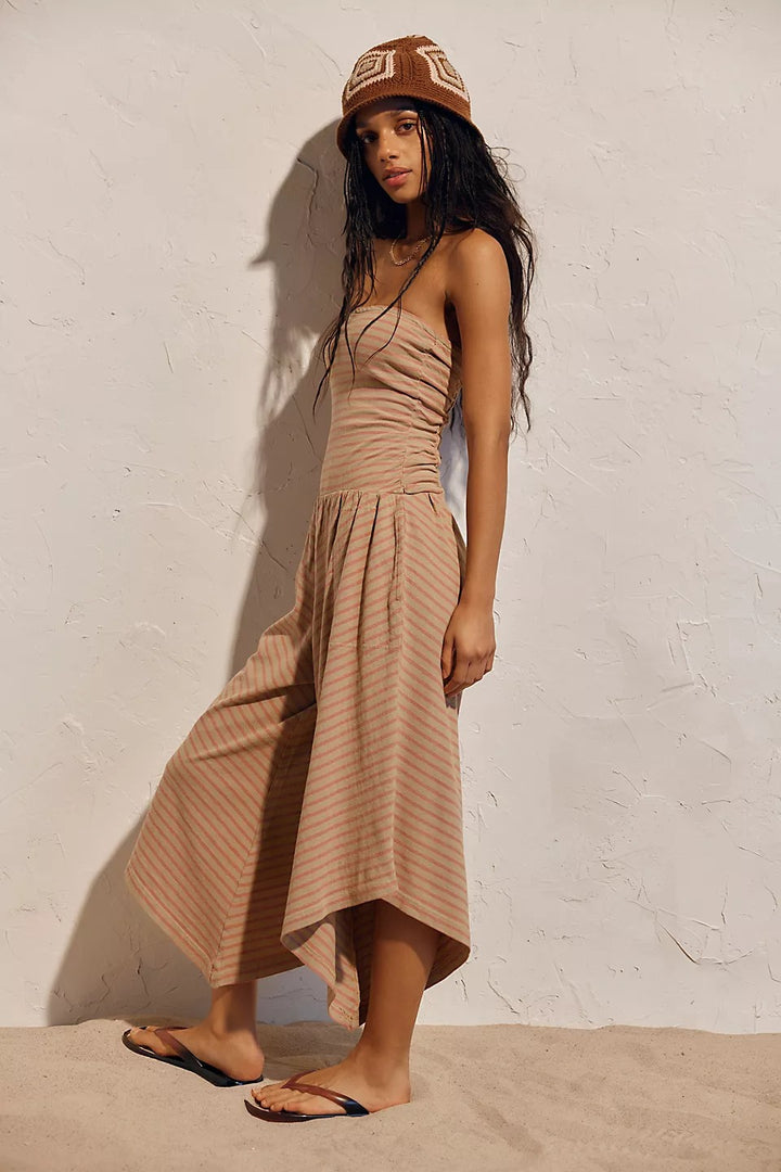 Free People Free Est Daley One-Piece Strip Tube Jumpsuit Dress