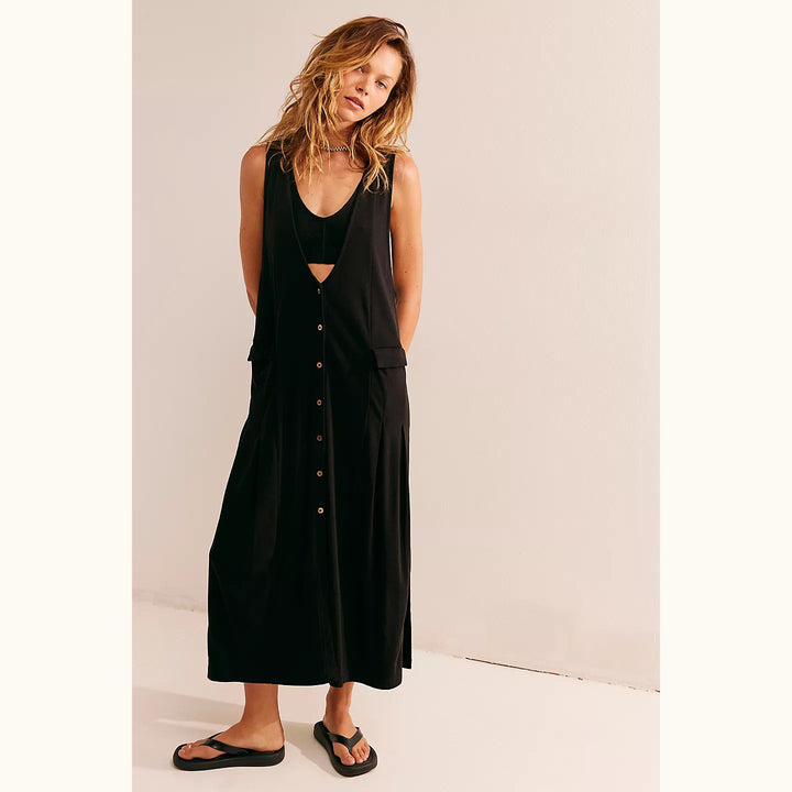 Free People Free-est Shayna V-Neck Midi Dress