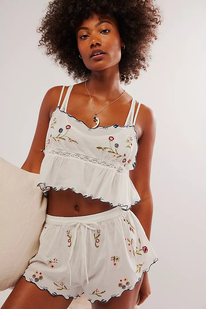 Intimately Free People Kate Embroidered Cami Tank Top