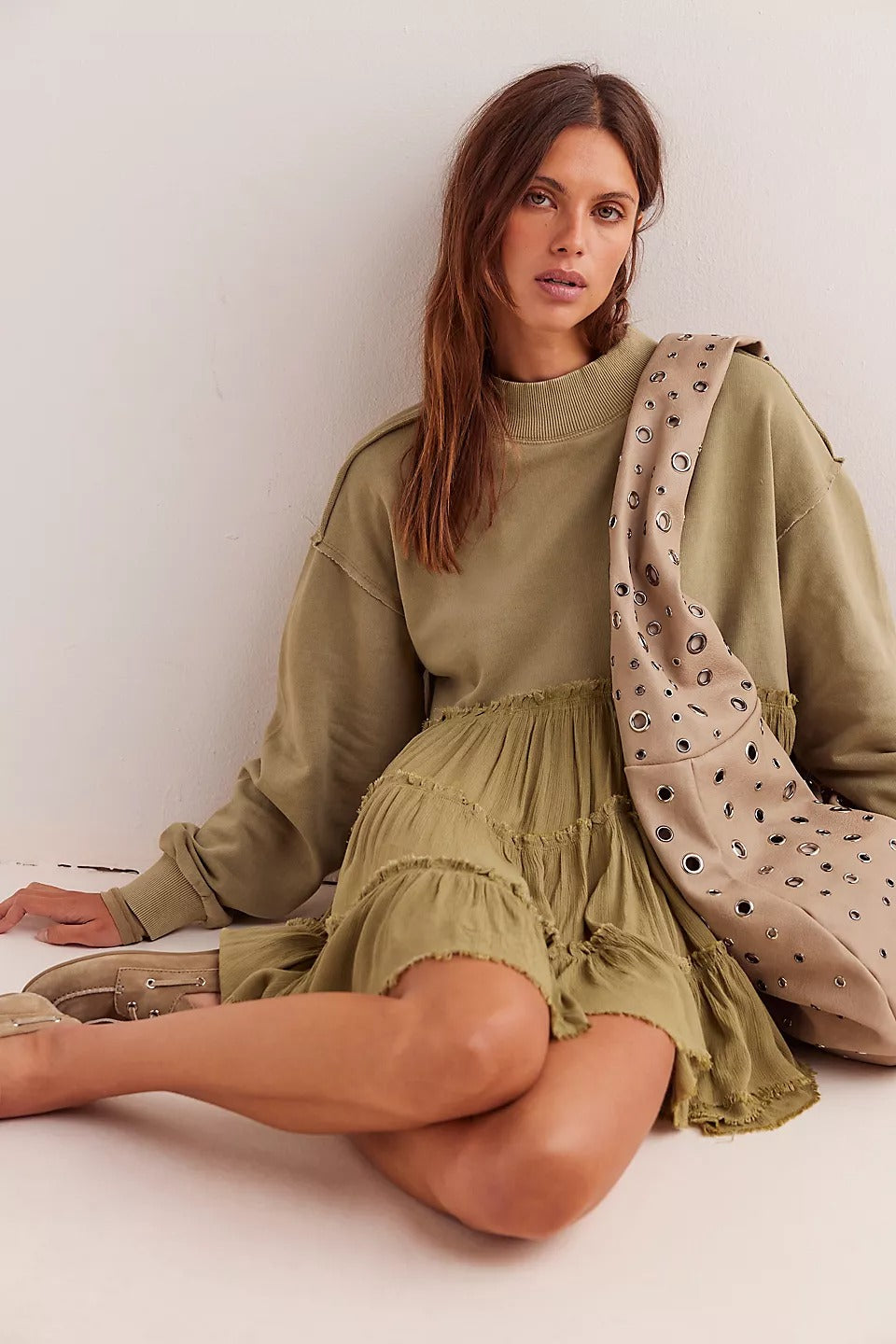 Free People We The Free Pixie Sweatshirt Mini Dress