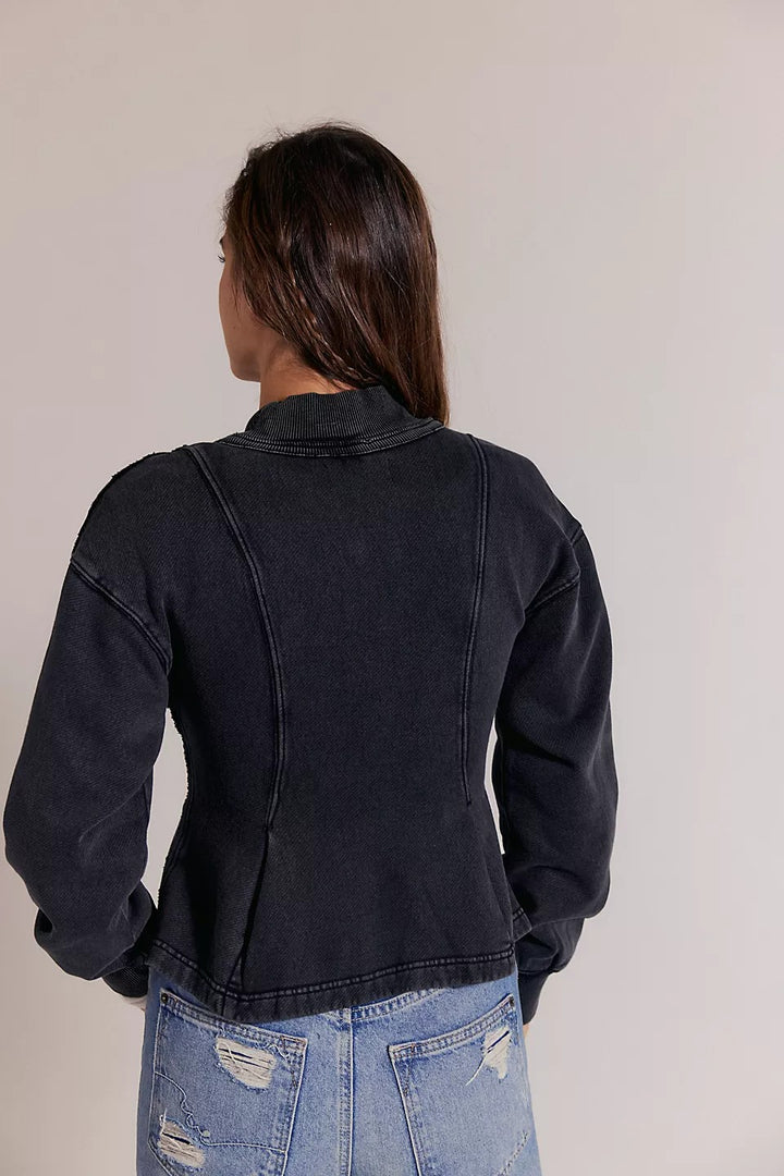 Free People Ziggy Zip-Up Jacket Top