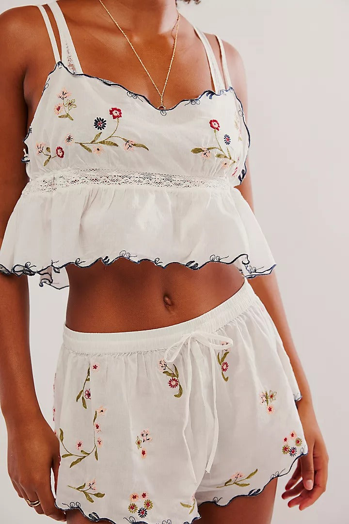 Intimately Free People Kate Embroidered Cami Tank Top