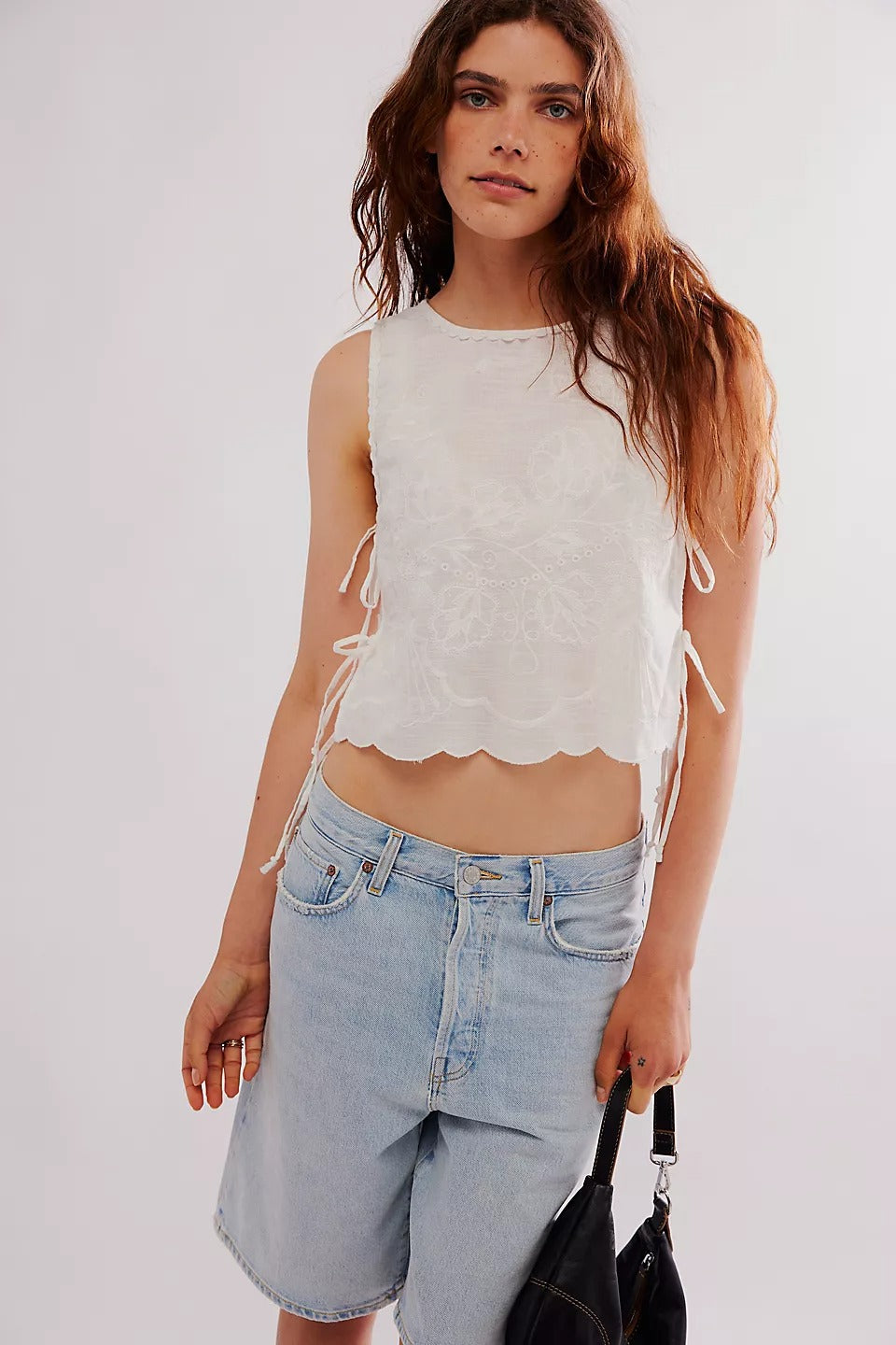 Free People Faded Gardens Tank Cropped Top