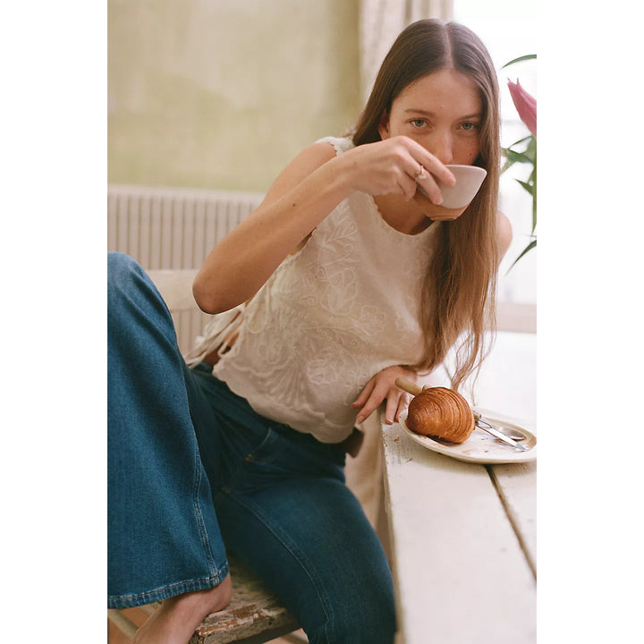 Free People Faded Gardens Tank Cropped Top