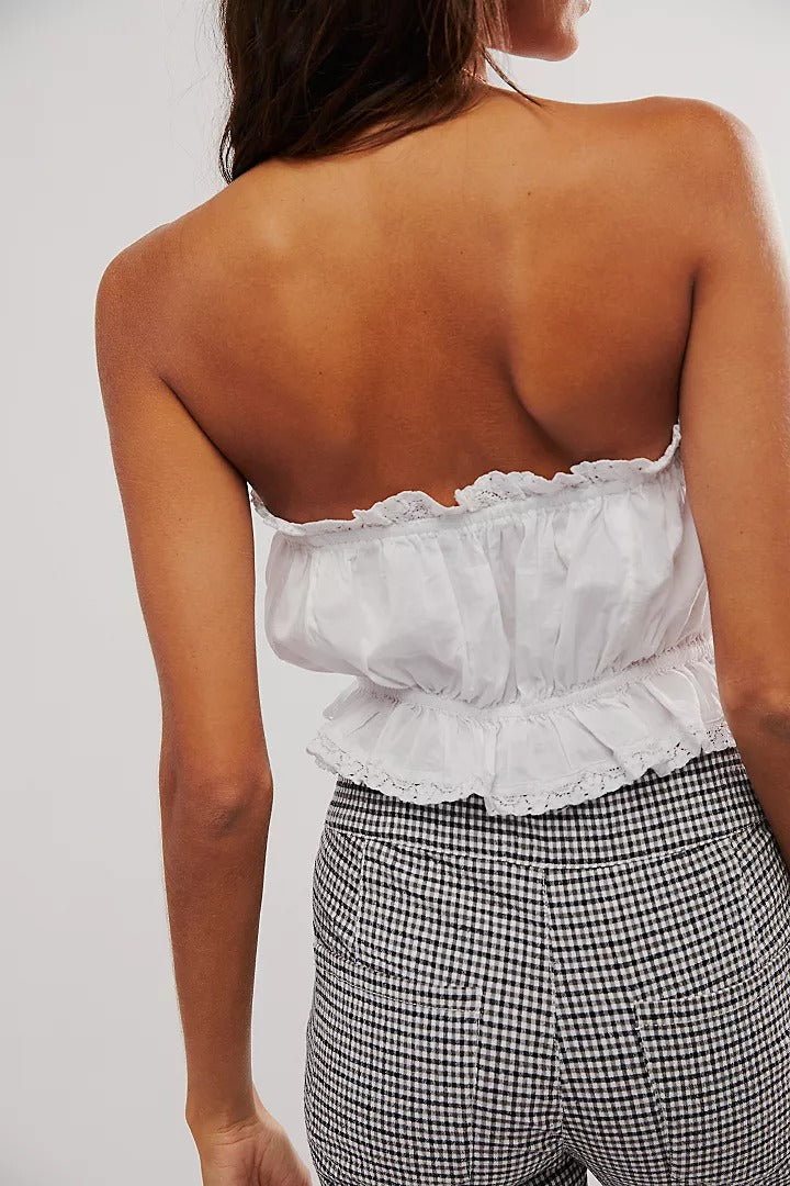 Free People Wistful Daydream Tube Cropped Top