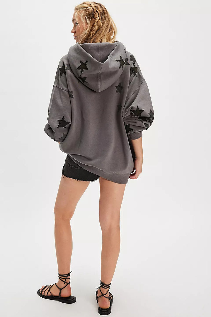 Free People We The Free Cosmic Comfort Sweatshirt Hoodie Top
