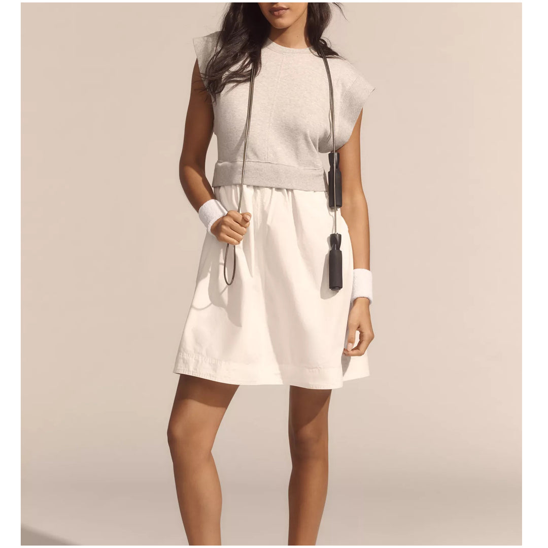 By Anthropologie Daily Practice Gardenia Babydoll Mini Dress