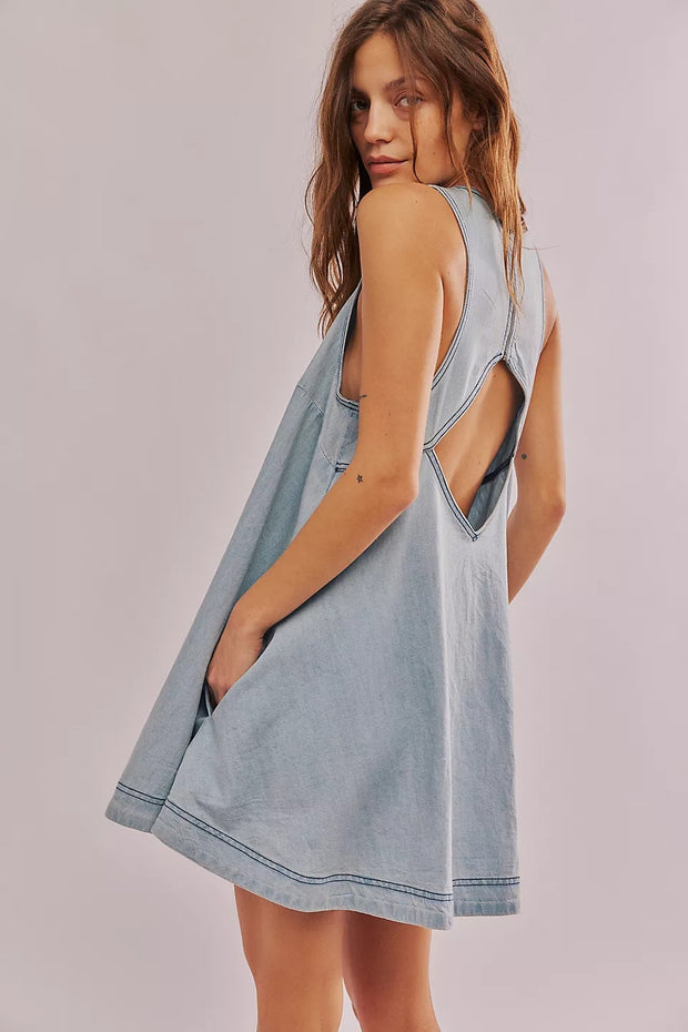 Free People Susie Denim Mini Dress