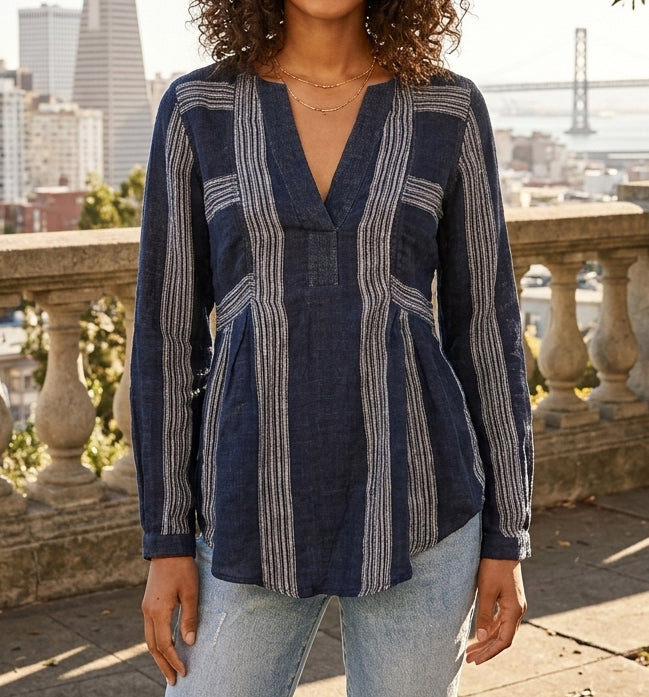 Sea New York Lyndee Linen Tunic Top