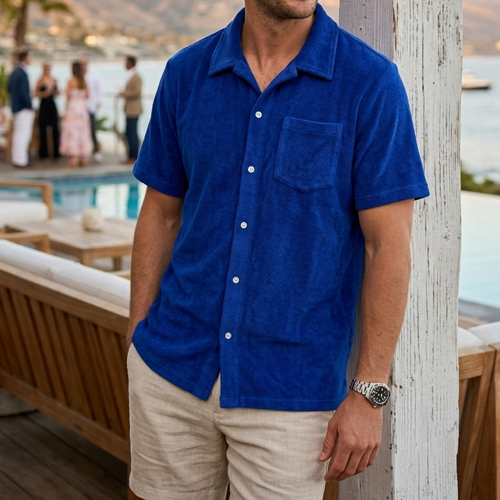 Criquet Terrycloth Buttondown Men's Shirt