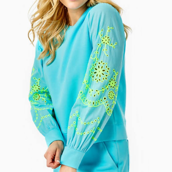Lilly Pulitzer Alla Terry Sweatshirt Top