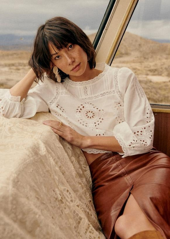 Sezane Enea Blouse Top