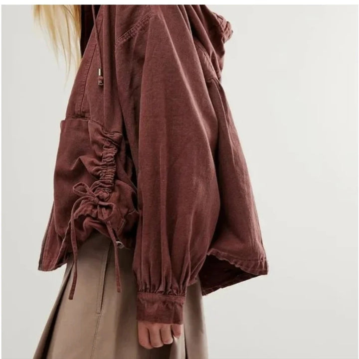 Free People Donny Anorak Utility Hoodie Jacket Top